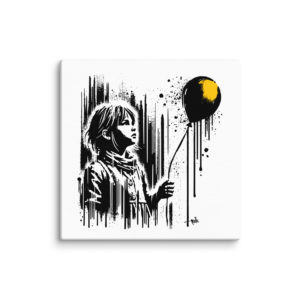 🎨 Toile "Fille au ballon"
