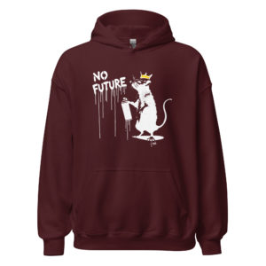 Alternative view of Hoodie "No Future"