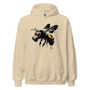 Alternative view of 🐝 Hoodie “Nectar Noir” – Front Print Edition